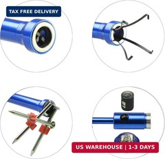 24.4 in Claw Grabber Tool,Bendable Hose Reacher Pickup with LED Light,4 Claw Pic
