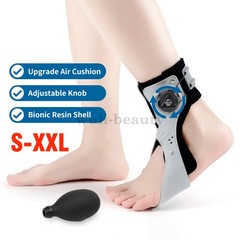Adjustable AFO Foot Drop Brace with Dial Knob & Air Cushion Ankle Support
