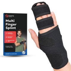 Trigger Finger Splint Brace | Middle Small/Medium (Pack of 1), Black