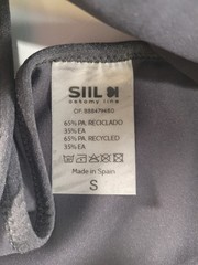 SIIL Ostomy Support Belt Size Small Black Spain Zipper Pocket Pouch Wrap