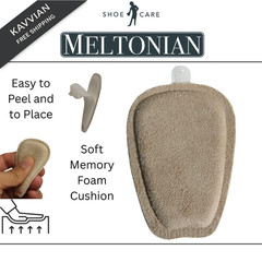 Meltonian Soft Microfiber Tongue Pad for Shoes – Shoe Pads S/M 5L-7M, Brown