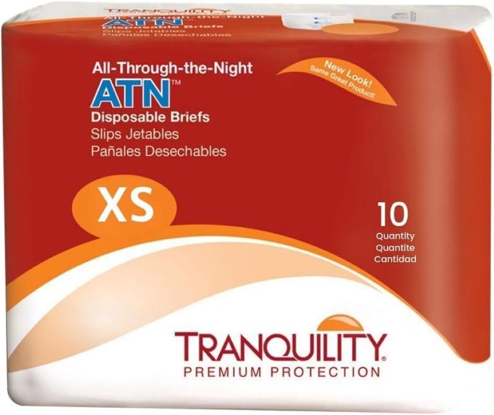 Tranquility ATN Adult Diapers Maximum Overnight Absorbency Leakproof XS/S/M/L/XL