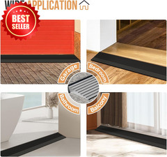 1″ Rise Threshold Doorway Ramp 35.4″ Wide Natural Rubber 1500 LB Non-Slip US
