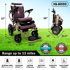 2025 Electric Wheelchair Lightweight All Terrain Fold and Travel