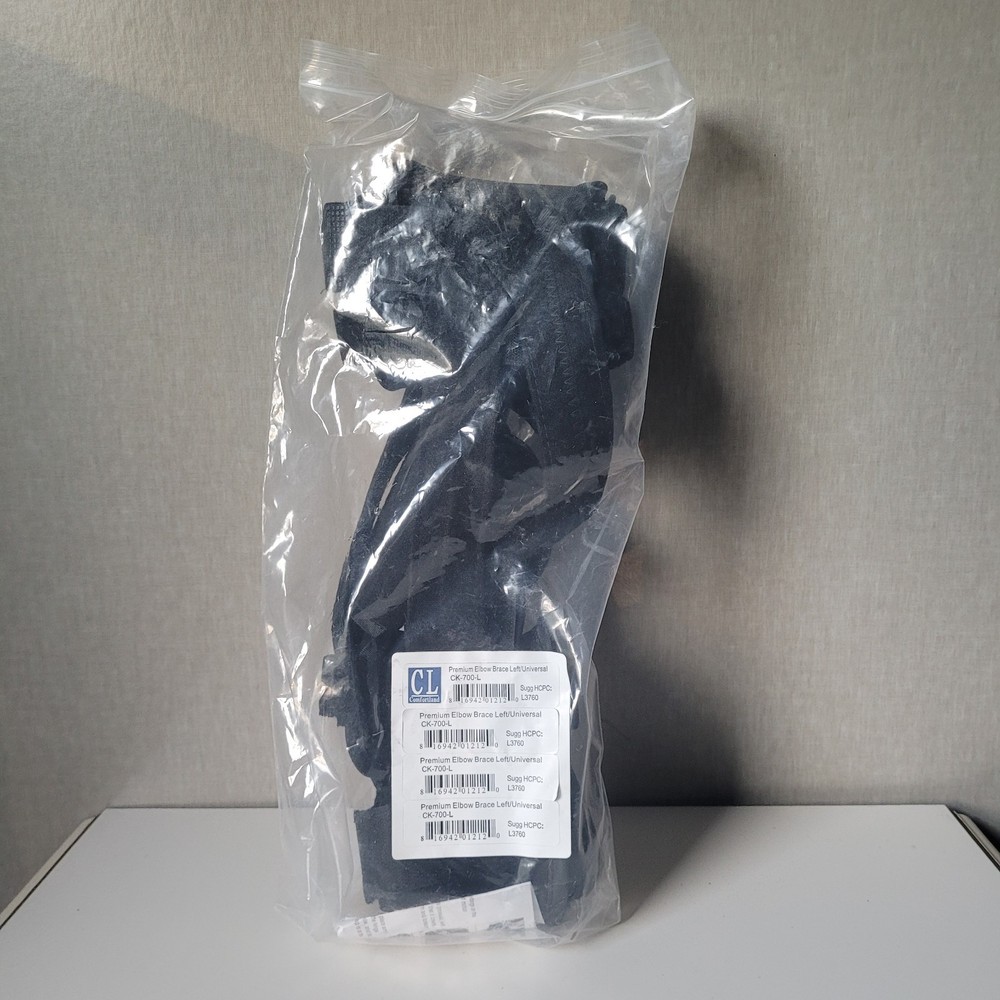 Comfortland CK-700-L Premium Elbow Brace – Left / Universal Fit – New in Bag