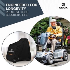 KNOX Adult Mobility Scooter Cover, 600D Waterproof & Dustproof, 48″ x 22″ x 38″