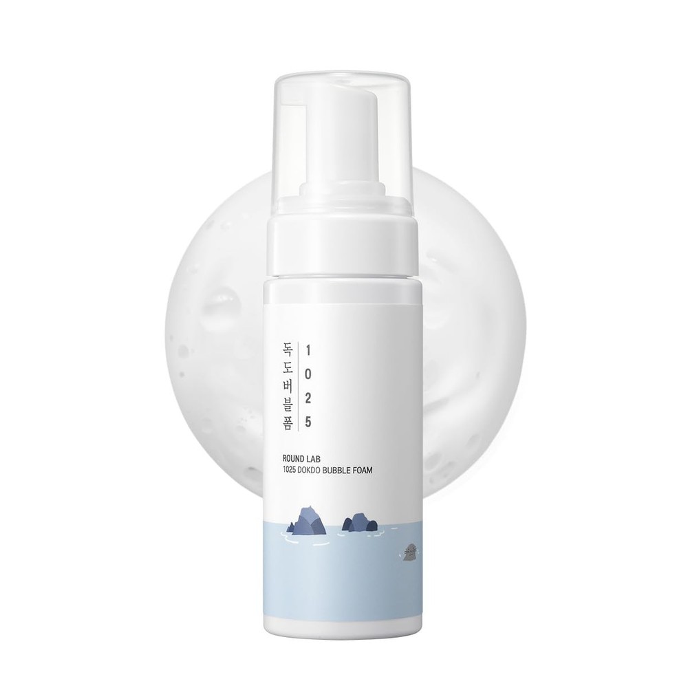 Round Lab 1025 Dokdo Bubble Foam Cleanser Gentle Face Wash For Sensitive Skin