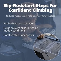 Trixie Foldable Aluminum Pet Steps For Dogs Up To 165 Pounds Adjustable From