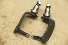 PAIR Caster Forks for Quickie Q700M Power Chairs — for 6″ Wheels Tires