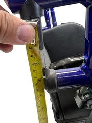 Wheelchair Freedom Designs P.R.O. CG Tilt In Space L&R Foot Rest BLUE