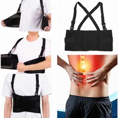 Unisex Weight Lift Lumbar Lower Back Waist Support Belt Brace Suspender Work