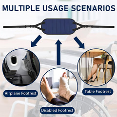 2 Pcs Wheelchair Leg Rest Footrest Hammock Adjustable Footrest Hanging Foot