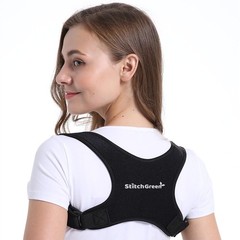 StitchGreen Posture Corrector for Men & Women, One Size, Black