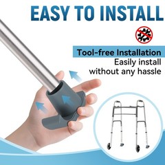 Eotufuir Walker Ski Glides for Folding Walkers Universal Walker Glide Caps &…