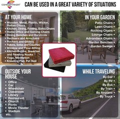 Booster Cushion for Adults – 16x16x5 Medium-Firm Seat Cushion for Home, Office,
