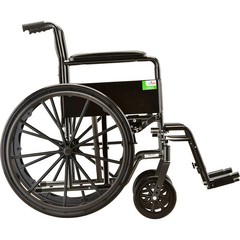 Nova Medical – Wheelchair – 16″ With Fixed Arm & Swing Away Footrest 5060S