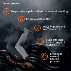 Incrediwear Arm Sleeve – Sleeves For Men Small/Medium (Pack of 1), Black