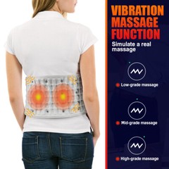 Inflatable Heating Massage Decompression Belt Lumbar for Back Pain Relief Newest