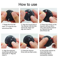 4 Packs For Phonak CeruShield Hearing Aid Wax Filters Guard Hearing Aid Part