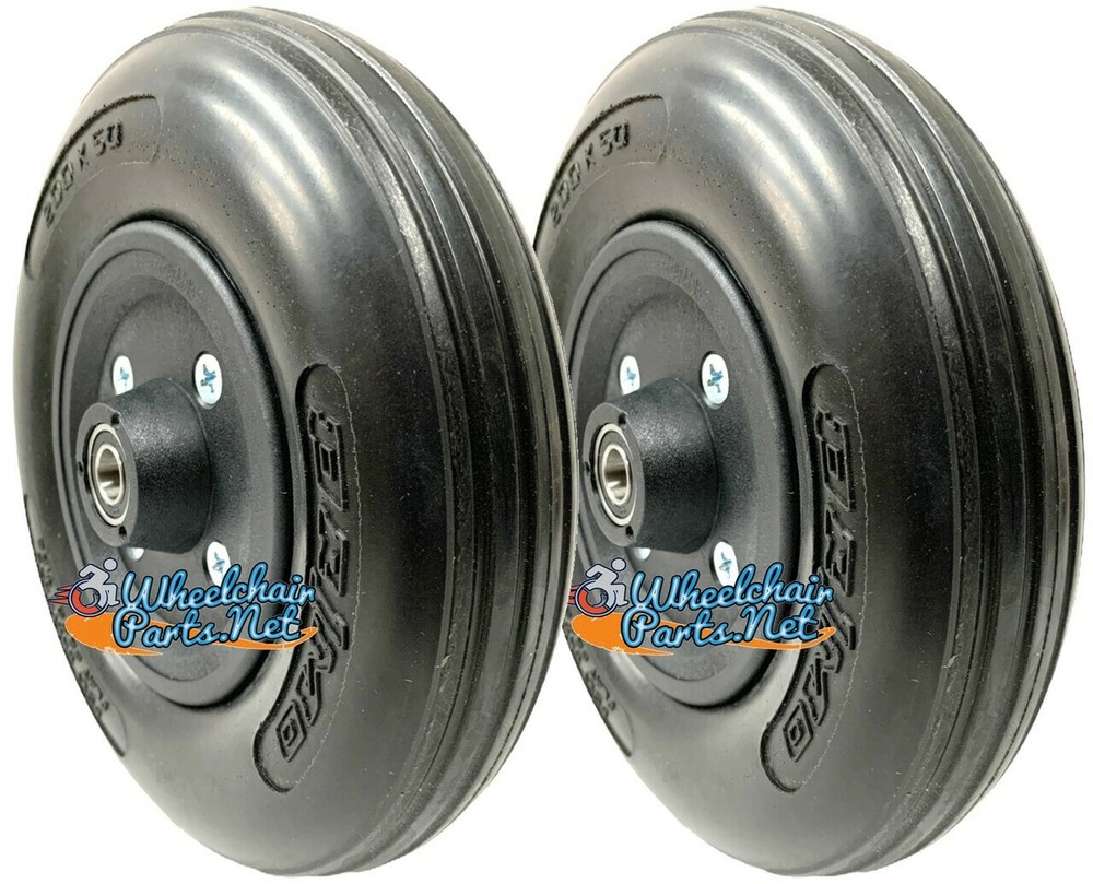 8×2 Caster Wheels For Power and Manual Wheechairs with 5/16″ Bearings