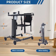 Patient Lift Transfer Chair , Adjustable Height Electric Lift Assist Device