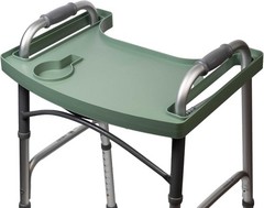 Sigo Green Walker Tray for Rolling Folding Walker, Tray Table with Cup Holder…