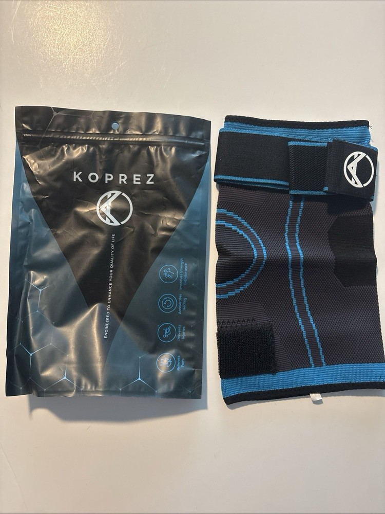 Koprez Unisex Medical Grade Compression Knee Sleeve Blue 6XL New