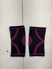 Phys Flex Black Pink Compression Knee Sleeves Adults Size Small