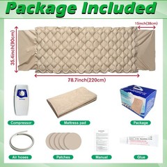 Hospital Bed Alternating Air Pressure Mattress Pad Quiet Pump Relieve Bedsore