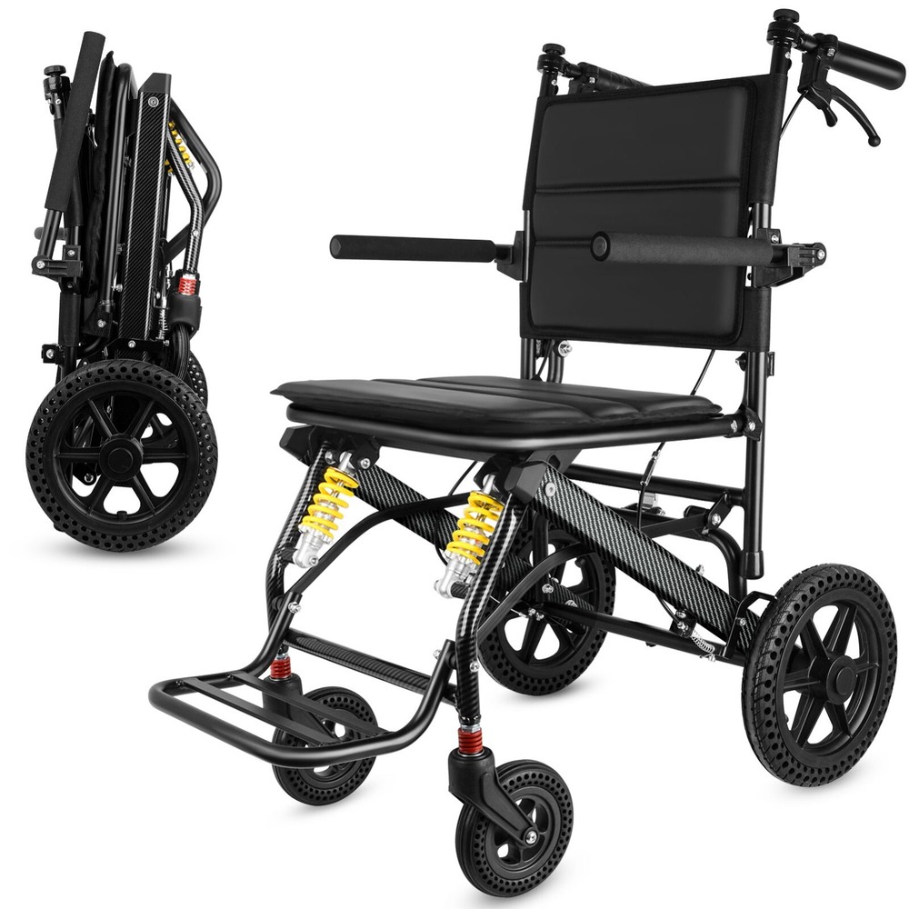 Wheelchairs for Adults, Transport Wheelchair Lightweight Foldable,26lb,220-pound