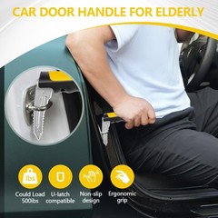 Kaiedos Car Door Handle for Elderly, 3-in-1 +Strap, Yellow–Strap