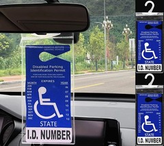 2 PCS Ultra Transparent Handicap Placard Holder – Easy Transfer & Durable Design