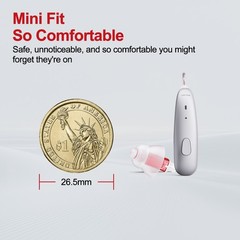 JINGHAO Digital Rechargeable Hearing Aids RIC Hearing Amplifier for Elderly US