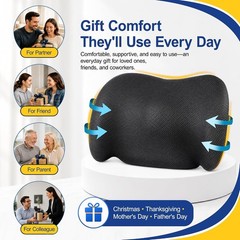 Memory Foam Seat Cushion W/Lumbar Support Pillow For Back & Sciatica Pain Relief