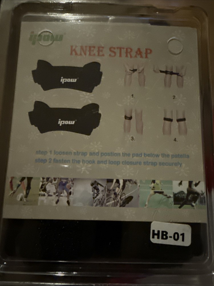 ipow 2 Pack Patella Knee Strap Black Sports Basketball