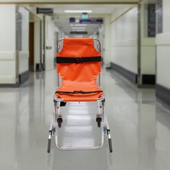 Stair Chair for Medical Emergency Evacuation 2 wheel Lift Fast Ship Orange US