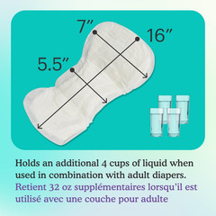 Because Overnight Booster Pads Fit All Adult Diapers, Helps Keep Your Adult Diap
