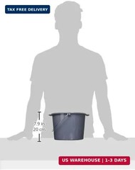 New Commode Bucket with Lid and Handle Case