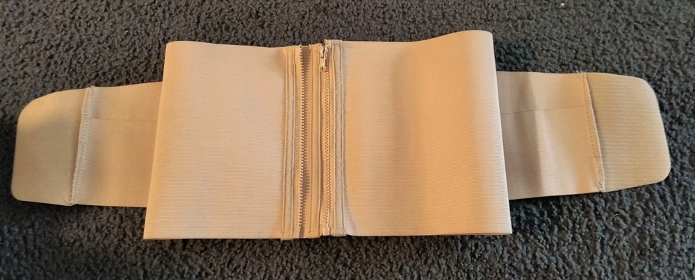 Copper Fit Lumbar Support Belt Small/Medium Beige Adjustable Compression NEW