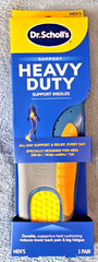 1 PAIR Men’s Dr Scholls Heavy Duty Support Insoles Pain Relief Shoe Sizes 8-14