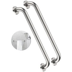 2 Pack 24″ Satin Brushed Nickel Steel Grab Bars
