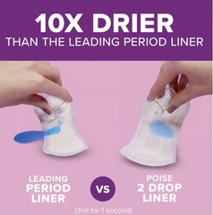 💜 POISE 💜 FRESH PROTECTION ●DAILY LINERS● (8-COUNT) 2💧 Very Light Regular.