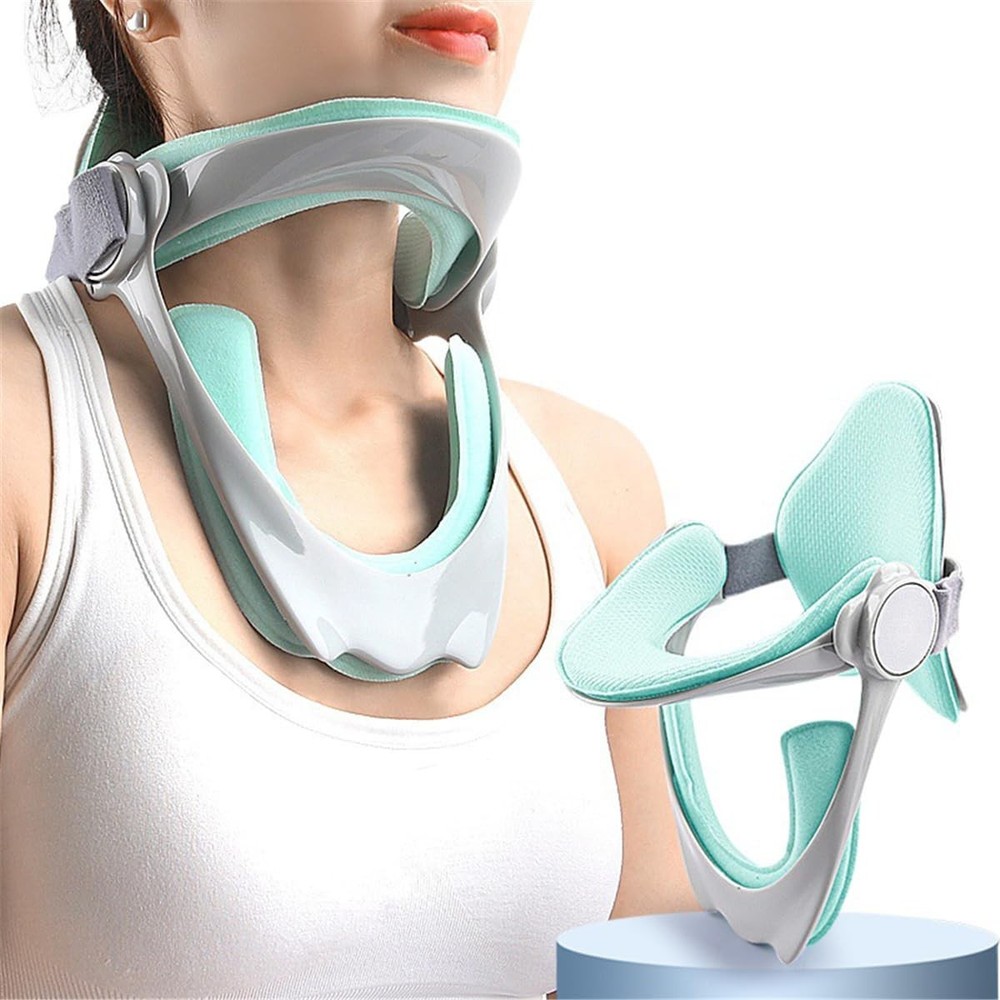 Neck Brace for Pain and Support, 360° Adjustable Cervical Light Green