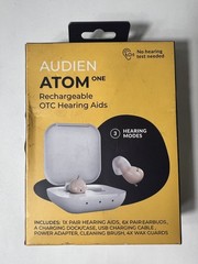 NEW AUDIEN ATOM ONE Rechargeable – OTC – Hearing Aid Dock/Case USB Cable Adapter