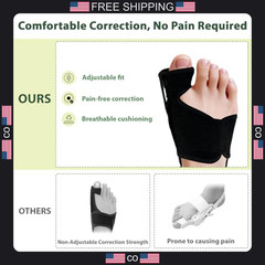 2 Pack Bunion Correctors for Women and Men Adjustable Toe Spacers