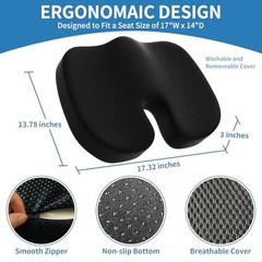 Seat Cushion &Office Chair Cushion,Lumbar Support Pillow for Office