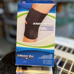 SportAid Knee Wrap Black X-Large(17-19″ Knee Circ.)
