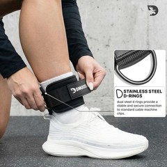 Durable Ankle Strap Set for Cable Machines – Ideal for Lower Body Exercises