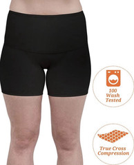 SRC Restore Support Mini Shorts XL Pelvic Support Briefs Black Women’s Compressi