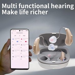 OTC Bluetooth APP Rechargeable Hearing Aids For Seniors RIC With Music Streaming